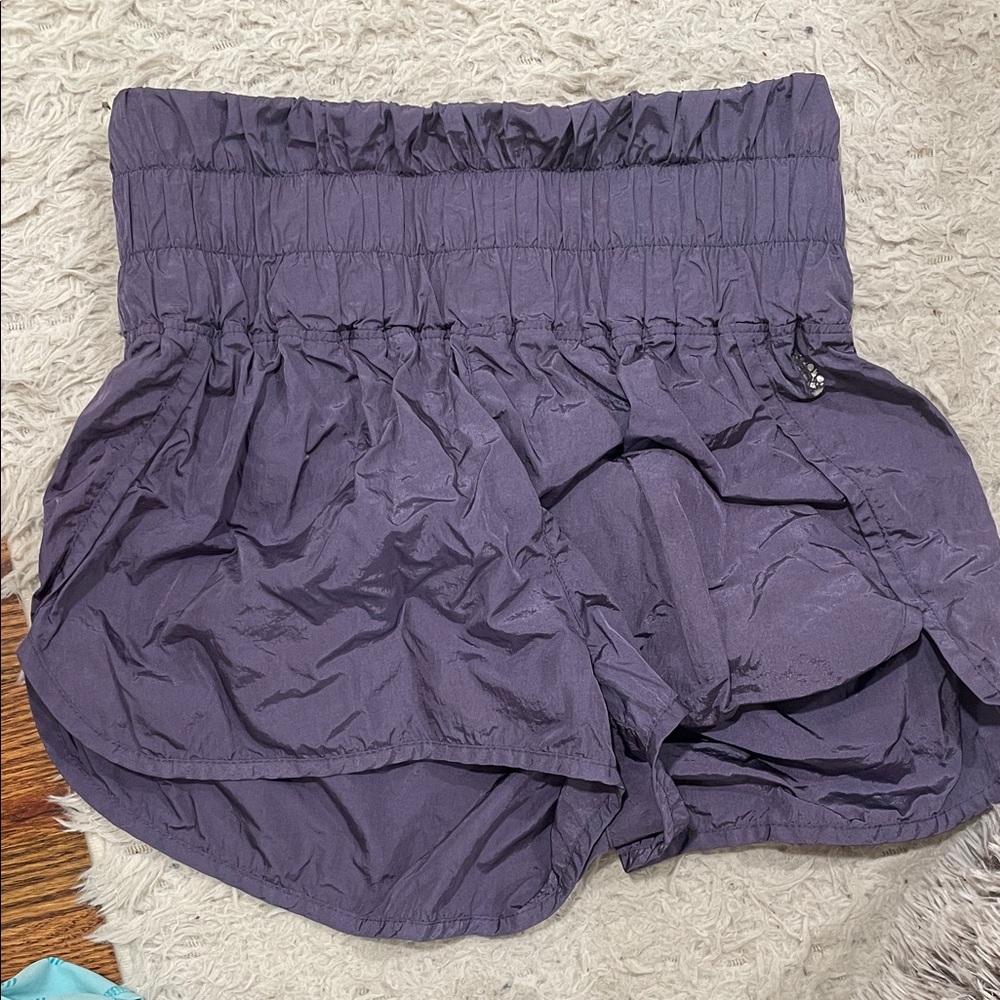Free People High Waist Purple Women's Shorts